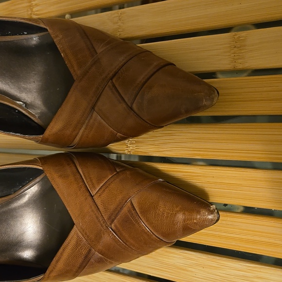 Aldo brown leather pointy toed heels - Picture 3 of 12